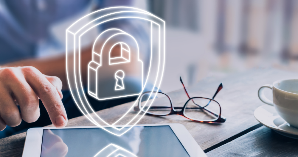 two men in building yard with hard hats, shaking hands