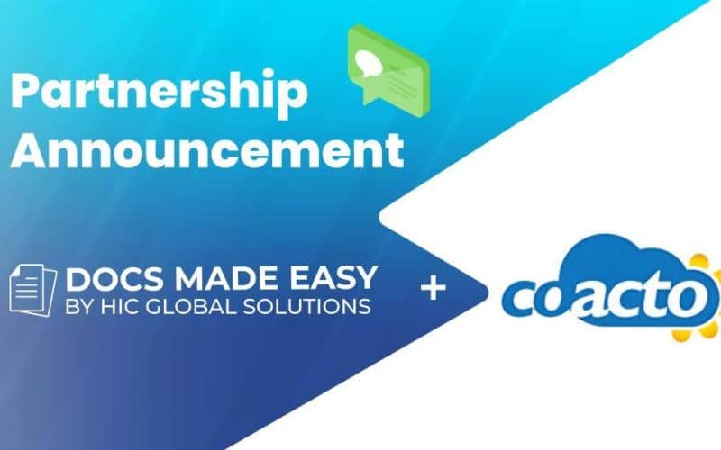 Docs Made Easy and Coacto Join Hands As They Set Out To Establish Salesforce Document Generation for UK Markets