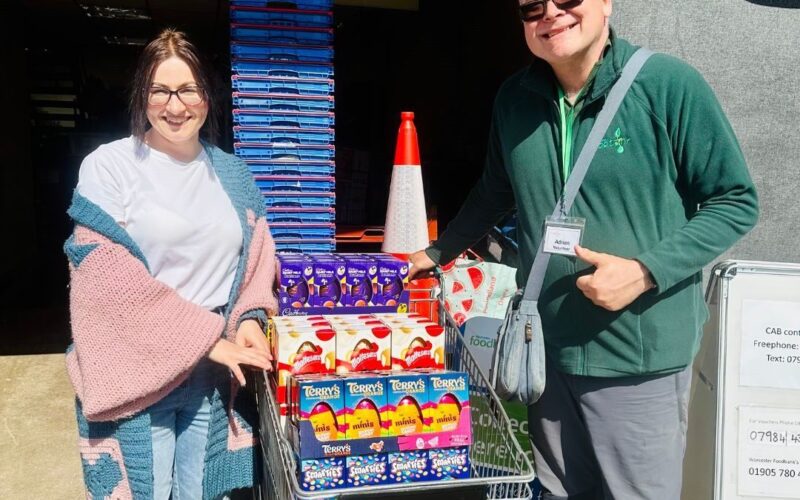 125 Easter Eggs delivered to Worcester Foodbank