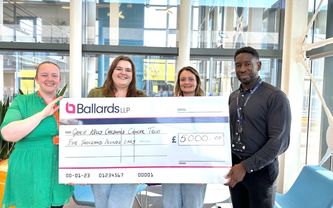 Local Businesses Raise Over £5,000 for Grace Kelly Childhood Cancer Trust