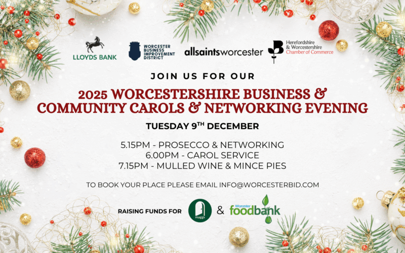 Worcestershire Businesses Come Together for Festive Carols and Community Spirit